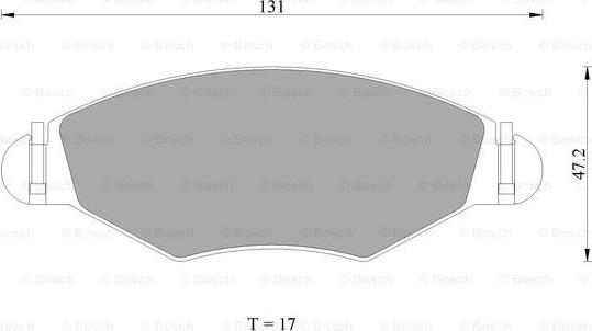 BOSCH 0 986 AB1 064 - Kit de plaquettes de frein, frein à disque cwaw.fr