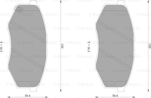 BOSCH 0 986 AB1 084 - Kit de plaquettes de frein, frein à disque cwaw.fr