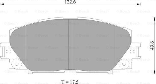 BOSCH 0 986 AB1 080 - Kit de plaquettes de frein, frein à disque cwaw.fr