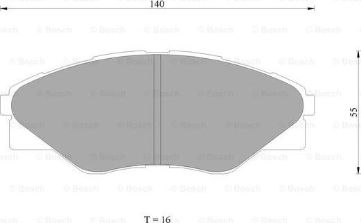 BOSCH 0 986 AB1 076 - Kit de plaquettes de frein, frein à disque cwaw.fr