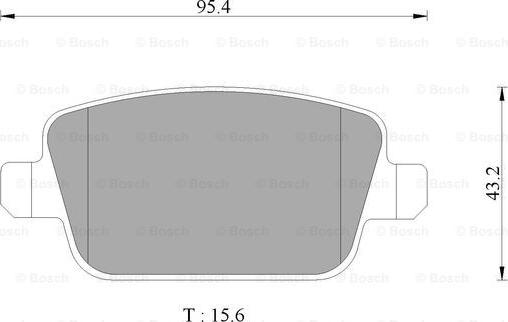 BOSCH 0 986 AB1 144 - Kit de plaquettes de frein, frein à disque cwaw.fr