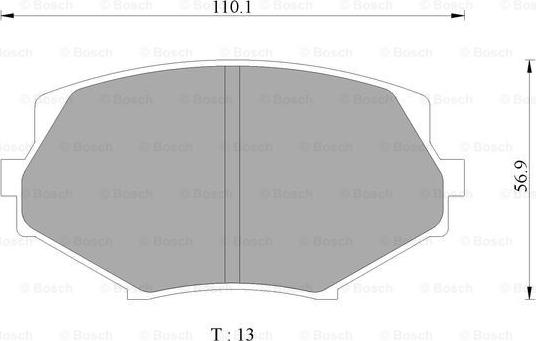 BOSCH 0 986 AB1 140 - Kit de plaquettes de frein, frein à disque cwaw.fr