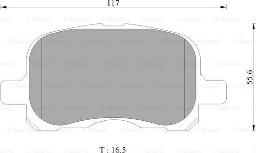 BOSCH 0 986 AB1 129 - Kit de plaquettes de frein, frein à disque cwaw.fr