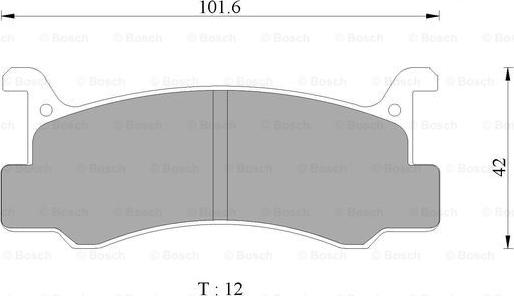 BOSCH 0 986 AB1 123 - Kit de plaquettes de frein, frein à disque cwaw.fr