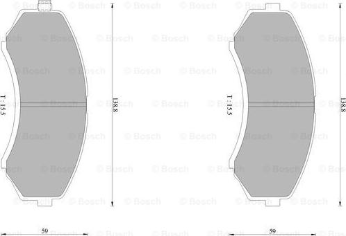 BOSCH 0 986 AB1 387 - Kit de plaquettes de frein, frein à disque cwaw.fr