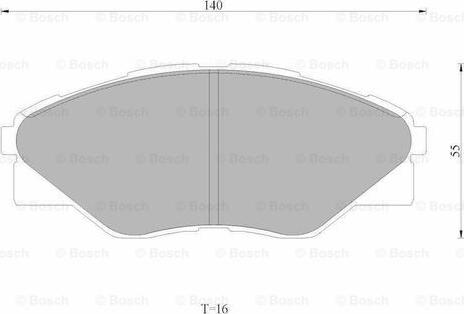 BOSCH 0 986 AB1 796 - Kit de plaquettes de frein, frein à disque cwaw.fr