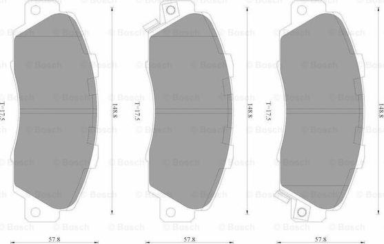 BOSCH 0 986 AB3 498 - Kit de plaquettes de frein, frein à disque cwaw.fr