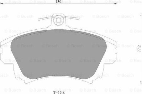 BOSCH 0 986 AB3 505 - Kit de plaquettes de frein, frein à disque cwaw.fr