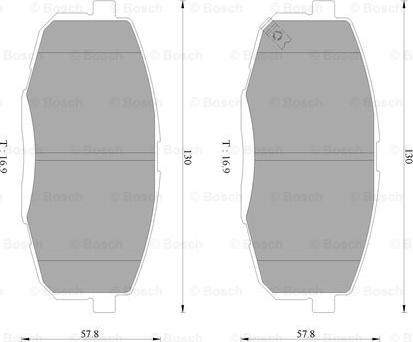 BOSCH 0 986 AB3 094 - Kit de plaquettes de frein, frein à disque cwaw.fr