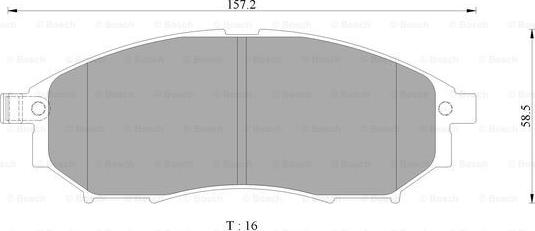 BOSCH 0 986 AB3 098 - Kit de plaquettes de frein, frein à disque cwaw.fr