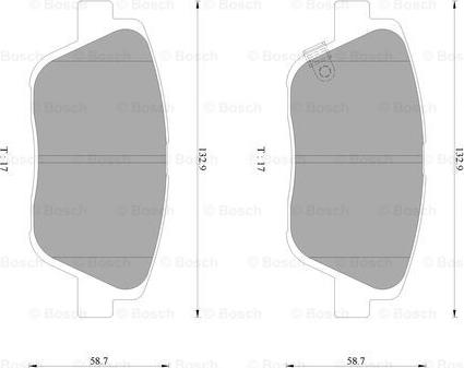 BOSCH 0 986 AB3 093 - Kit de plaquettes de frein, frein à disque cwaw.fr