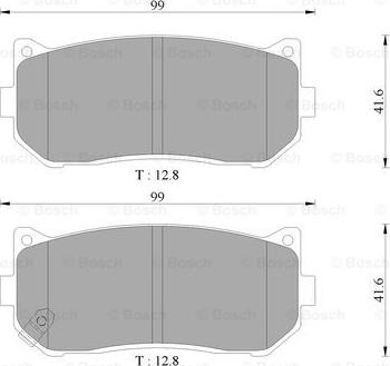 BOSCH 0 986 AB3 069 - Kit de plaquettes de frein, frein à disque cwaw.fr