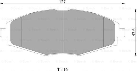 BOSCH 0 986 AB3 060 - Kit de plaquettes de frein, frein à disque cwaw.fr