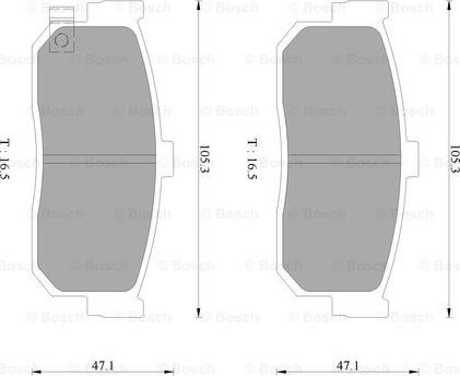 BOSCH 0 986 AB3 084 - Kit de plaquettes de frein, frein à disque cwaw.fr