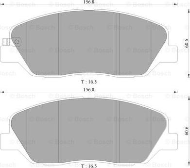 BOSCH 0 986 AB3 081 - Kit de plaquettes de frein, frein à disque cwaw.fr