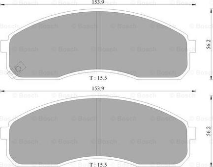 BOSCH 0 986 AB3 029 - Kit de plaquettes de frein, frein à disque cwaw.fr