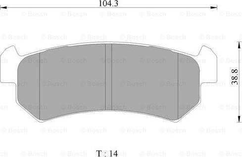 BOSCH 0 986 AB3 071 - Kit de plaquettes de frein, frein à disque cwaw.fr