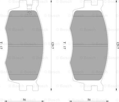 BOSCH 0 986 AB3 077 - Kit de plaquettes de frein, frein à disque cwaw.fr