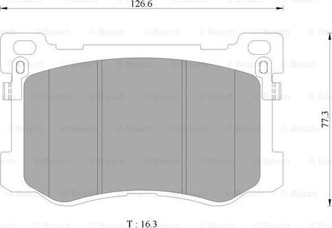 BOSCH 0 986 AB3 136 - Kit de plaquettes de frein, frein à disque cwaw.fr