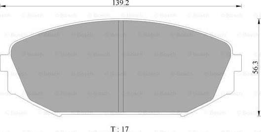 BOSCH 0 986 AB2 499 - Kit de plaquettes de frein, frein à disque cwaw.fr