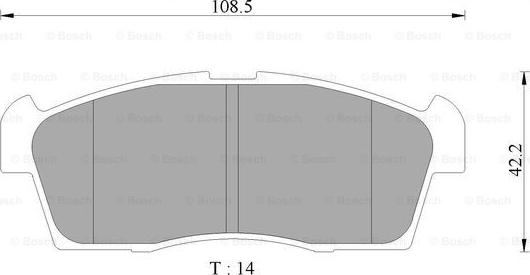 BOSCH 0 986 AB2 490 - Kit de plaquettes de frein, frein à disque cwaw.fr