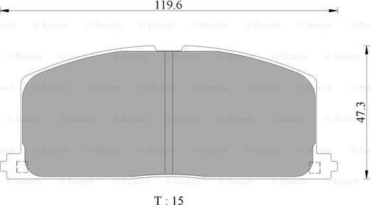 BOSCH 0 986 AB2 491 - Kit de plaquettes de frein, frein à disque cwaw.fr