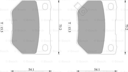 BOSCH 0 986 AB2 498 - Kit de plaquettes de frein, frein à disque cwaw.fr