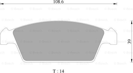 BOSCH 0 986 AB2 446 - Kit de plaquettes de frein, frein à disque cwaw.fr