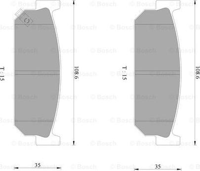 BOSCH 0 986 AB2 440 - Kit de plaquettes de frein, frein à disque cwaw.fr