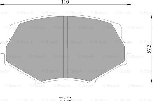 BOSCH 0 986 AB2 454 - Kit de plaquettes de frein, frein à disque cwaw.fr