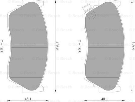 BOSCH 0 986 AB2 457 - Kit de plaquettes de frein, frein à disque cwaw.fr