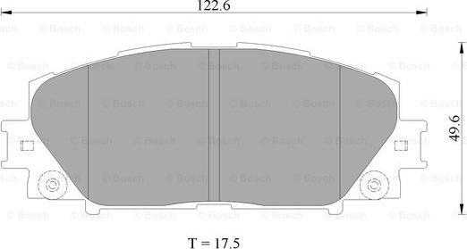 BOSCH 0 986 AB2 133 - Kit de plaquettes de frein, frein à disque cwaw.fr