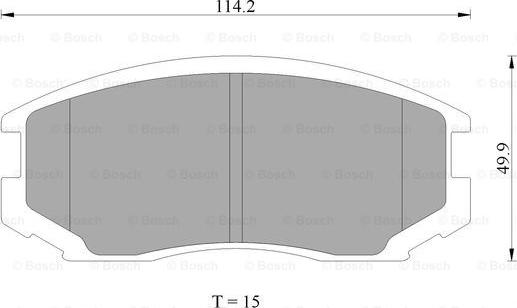 BOSCH 0 986 AB2 407 - Kit de plaquettes de frein, frein à disque cwaw.fr