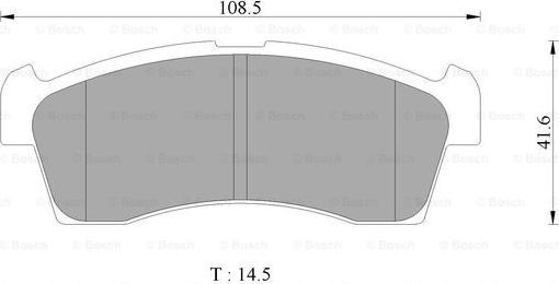 BOSCH 0 986 AB2 419 - Kit de plaquettes de frein, frein à disque cwaw.fr