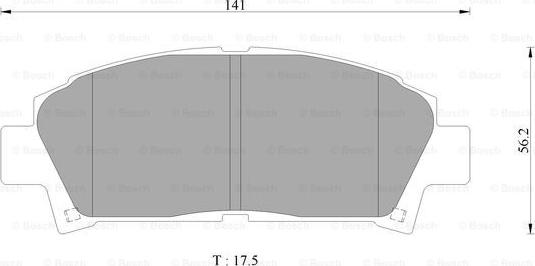 BOSCH 0 986 AB2 485 - Kit de plaquettes de frein, frein à disque cwaw.fr