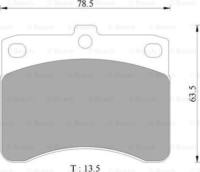 BOSCH 0 986 AB2 435 - Kit de plaquettes de frein, frein à disque cwaw.fr