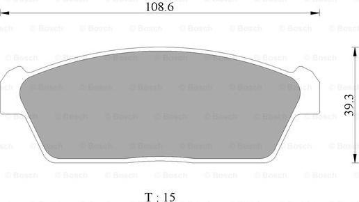 BOSCH 0 986 AB2 431 - Kit de plaquettes de frein, frein à disque cwaw.fr