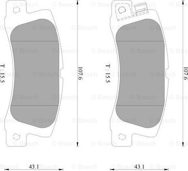 BOSCH 0 986 AB2 429 - Kit de plaquettes de frein, frein à disque cwaw.fr