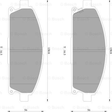 BOSCH 0 986 AB2 423 - Kit de plaquettes de frein, frein à disque cwaw.fr