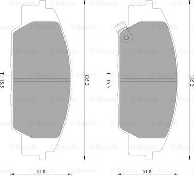 BOSCH 0 986 AB2 470 - Kit de plaquettes de frein, frein à disque cwaw.fr