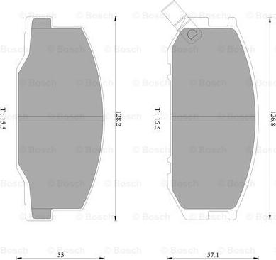 BOSCH 0 986 AB2 471 - Kit de plaquettes de frein, frein à disque cwaw.fr