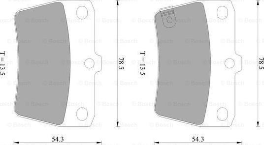 BOSCH 0 986 AB2 477 - Kit de plaquettes de frein, frein à disque cwaw.fr