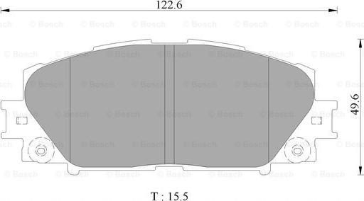 BOSCH 0 986 AB2 500 - Kit de plaquettes de frein, frein à disque cwaw.fr