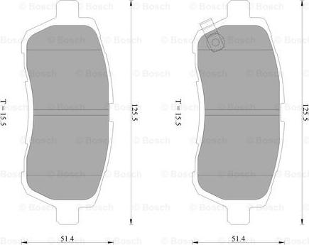 BOSCH 0 986 AB2 502 - Kit de plaquettes de frein, frein à disque cwaw.fr