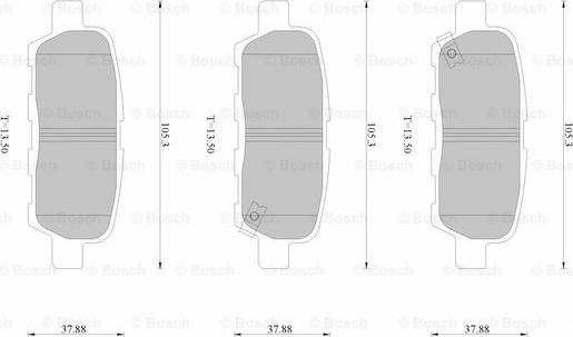 BOSCH 0 986 AB2 515 - Kit de plaquettes de frein, frein à disque cwaw.fr