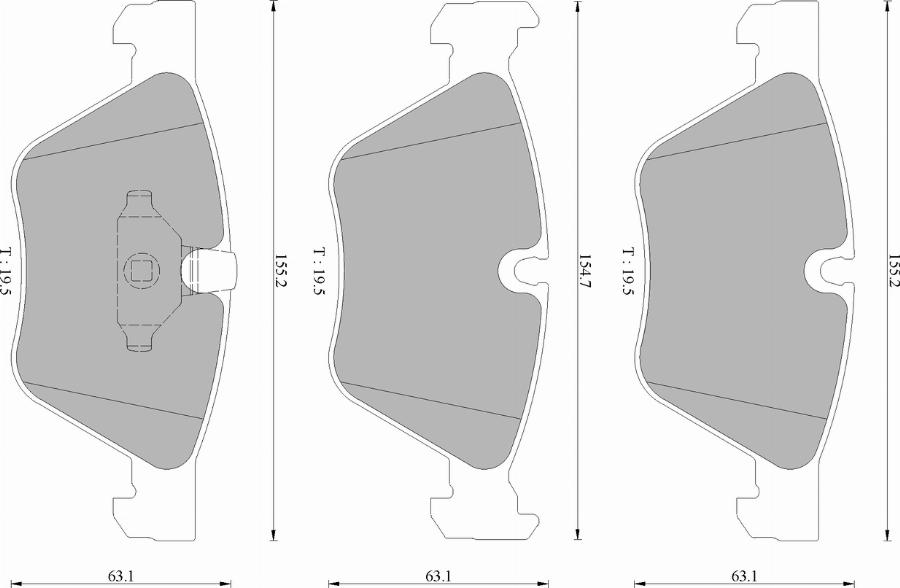 BOSCH 0986AB2581 - Kit de plaquettes de frein, frein à disque cwaw.fr