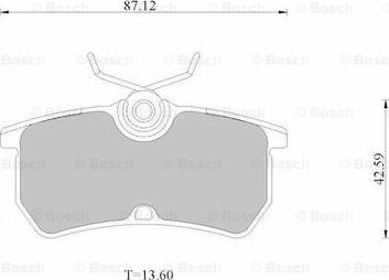 BOSCH 0 986 AB2 535 - Kit de plaquettes de frein, frein à disque cwaw.fr