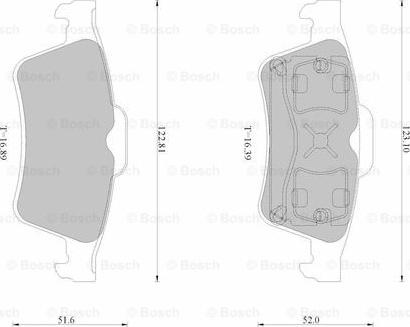 BOSCH 0 986 AB2 530 - Kit de plaquettes de frein, frein à disque cwaw.fr