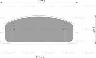 BOSCH 0 986 AB2 538 - Kit de plaquettes de frein, frein à disque cwaw.fr