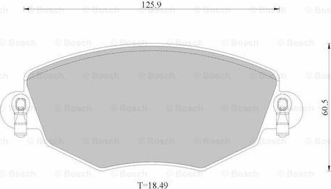 BOSCH 0 986 AB2 529 - Kit de plaquettes de frein, frein à disque cwaw.fr